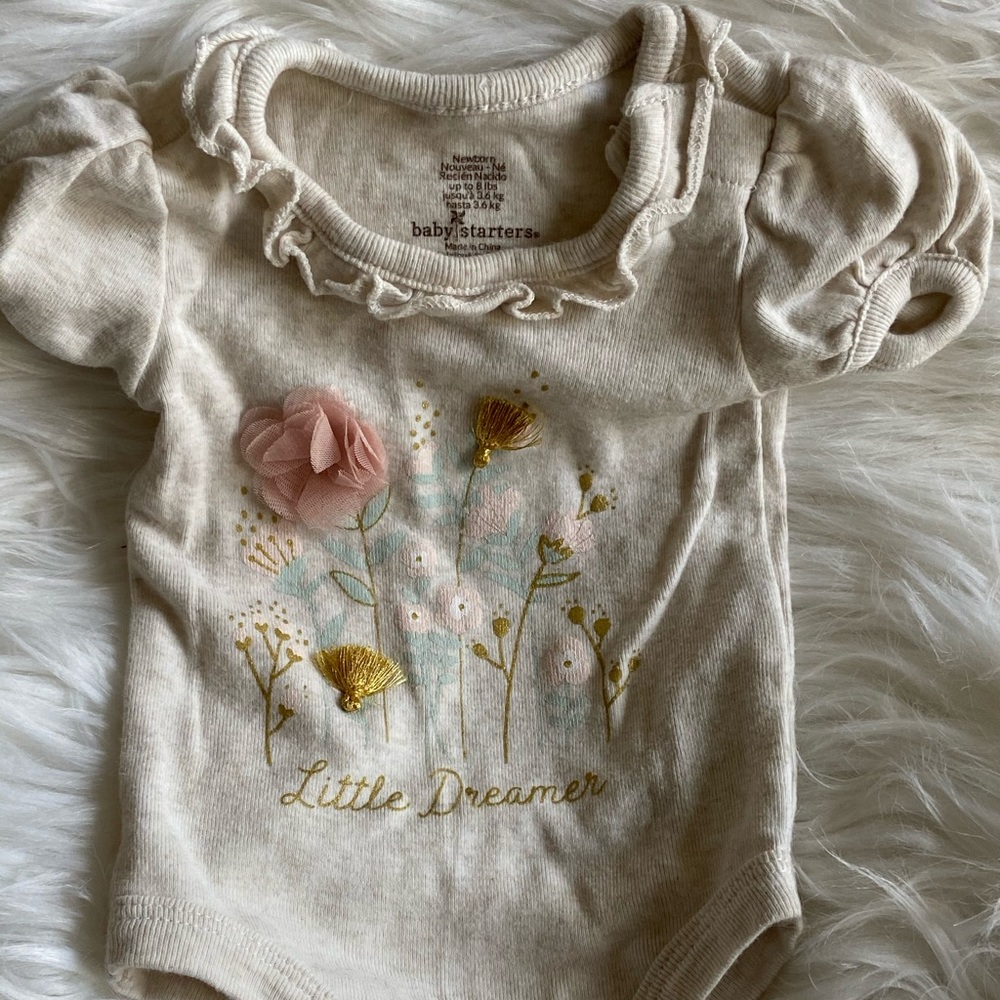 Baby Starters Baby girl designer onesie